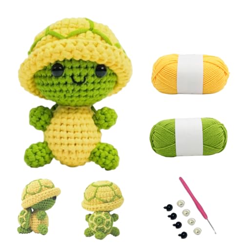 Zcbzbn Häkelset für Anfänger - Wolle, Häkelgarn & Animal Crochet Kit with Instructions, Suitable for Adults and Children Learning to Crochet von Zcbzbn
