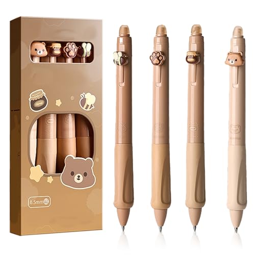 Zcbzbn Radierbare Kugelschreiber Set, 4 Stück, Tierdesign mit Bär Biene Pfote, 0,5mm Blau, für Schule und Büro Zcbzbn Radierbare Kugelschreiber Set, 4 Stück, Tierdesign mit Bär Biene Pfote, 0,5mm Blau, für Schule und Büro von Zcbzbn