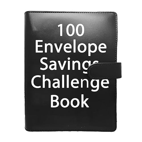 100 Umschlag-Challenge-Ordner | Einfache und unterhaltsame Möglichkeit, 5.050 $ zu sparen | Spar-Challenge-Buch mit 100 Umschlägen für den Budgetplaner und zum Geldsparen von Zceplem