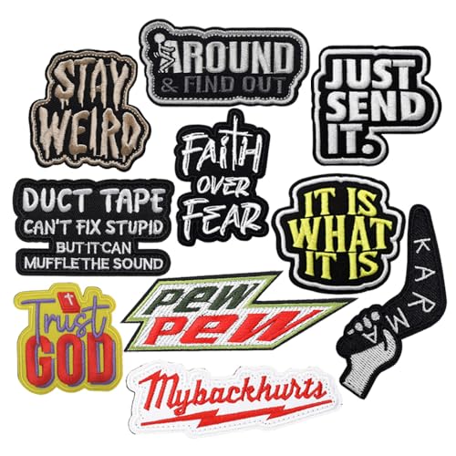 100 Stück lustige Biker-Sprüche, Klettverschluss, taktische Moral Fun Stickerei Applikation Emblem Patches für Kleidung, Jacken, Rucksack, Hut, Weste, Uniformen, taktisches Militär 100 Stück lustige Biker-Sprüche, Klettverschluss, taktische Moral Fun Stickerei Applikation Emblem Patches für Kleidung, Jacken, Rucksack, Hut, Weste, Uniformen, taktisches Militär von Zcketo
