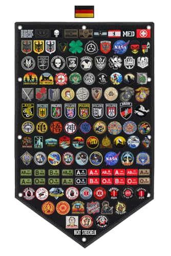 119x76 cm Groß Hook und Loop Emblem Anzeigen Nylon Board- Mattenwand - Patchwand - Patchtüren- Taktisch Militär Organizer Flagge Inhaber Display Blätter Zeigt Aufhängen Stoff von Zcketo