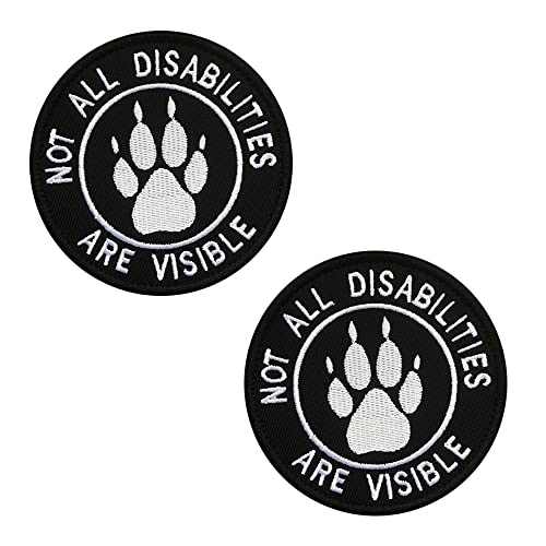2 Packungen Emotional Animal Patch Not All Disabilities are Visible Westen/Geschirre Taktisches Militär Abzeichen Emblem Bestickter Verschluss Klettverschluss Patches Applikationen 8,9 cm Größe 2 Packungen Emotional Animal Patch Not All Disabilities are Visible Westen/Geschirre Taktisches Militär Abzeichen Emblem Bestickter Verschluss Klettverschluss Patches Applikationen 8,9 cm Größe von Zcketo