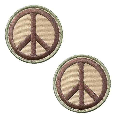 2 Set Peace Zeichen Frieden Liebe Klett Patch Airsoft Patch Klett Militär Patches Aufkleber Abzeichen Klettbänder für Airsoft Cosplay Paintball Taktische Kleidung Rucksack Uniform Weste von Zcketo