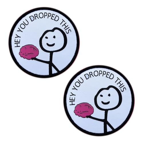 2 St."Hey You Dropped This" Witzig Patch Ironisch Flicken Aufnäher Fun Patch für Kleidung Taschen Rucksack Uniform Weste Hundegeschirr Militär Taktisch Biker Moto Dekorationen 2 St."Hey You Dropped This" Witzig Patch Ironisch Flicken Aufnäher Fun Patch für Kleidung Taschen Rucksack Uniform Weste Hundegeschirr Militär Taktisch Biker Moto Dekorationen von Zcketo