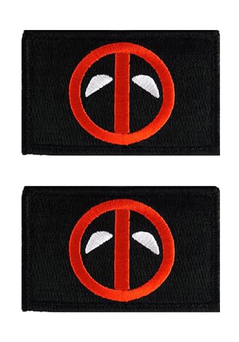 2 Stück Kompatibel mit Dead-Cool Logo Taktisches Militär Moral Stickerei Patch Aufnäher dekorative Applikationen Patch für Jacken Jean Kappe Weste Rucksäcke Uniform Kleidung von Zcketo