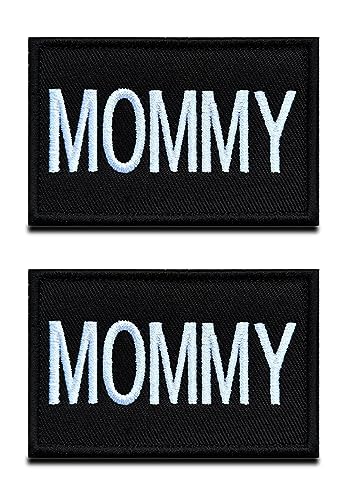 2 Stück Mommy Tactical Moral Patches, Familienaufnäher für Mama, Klettverschluss für Hüte, Mäntel, Kleidung, Wickeltaschen, Lunch-Taschen, Familien-Outdoor-Reiseanhänger von Zcketo