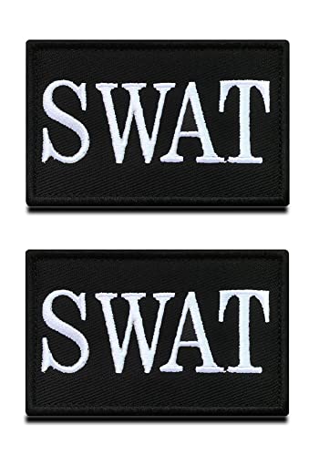 2 Stück SWAT Patch Counterstrike SWAT Global Offensive Counter Terrorist Polizei Unit Aufnäher mit Klettverschluss,SWAT für Kleidung Taschen Rucksack Uniform Weste Militär Taktisch von Zcketo
