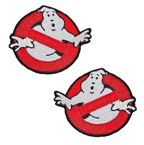 2 Stück Taktisch Ghostbuster Geist Emblem Aufnäher mit Klettverschluss Militär Patches Klettbänder für Taktische Airsoft Cosplay Paintball Kleidung Rucksack Uniform Weste Hundegeschirr von Zcketo