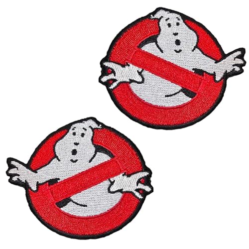 2 Stück kompatibel mit Ghostbusters Halloween bestickt Haken und Schlaufe lustige Patches No Ghost Kill Ghost Team Logo Applikation Emblem für Kostüm Cosplay Uniform Kinder Herren Urlaub Dekor 2 Stück kompatibel mit Ghostbusters Halloween bestickt Haken und Schlaufe lustige Patches No Ghost Kill Ghost Team Logo Applikation Emblem für Kostüm Cosplay Uniform Kinder Herren Urlaub Dekor von Zcketo