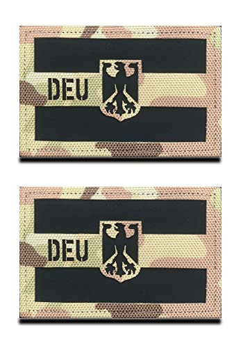 2 Stücke Camo Deutschland DEU Deutsche Flagge IR Infrarot Reflektierend Dekorative Applikationen Patches Taktische Militär Moral Abzeichen Für Taktische Kleidung Rucksack Uniform Jacke Jean 2 Stücke Camo Deutschland DEU Deutsche Flagge IR Infrarot Reflektierend Dekorative Applikationen Patches Taktische Militär Moral Abzeichen Für Taktische Kleidung Rucksack Uniform Jacke Jean von Zcketo