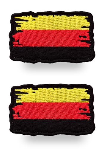 2 Stücke Retro Brennende Deutschland Flaggen Patch Gestickt Abzeichen Deutsch Applikationen für Kleidung Taschen Rucksack Uniform Weste Hundegeschirr Militär Taktisch Draussen Dekor 2 Stücke Retro Brennende Deutschland Flaggen Patch Gestickt Abzeichen Deutsch Applikationen für Kleidung Taschen Rucksack Uniform Weste Hundegeschirr Militär Taktisch Draussen Dekor von Zcketo
