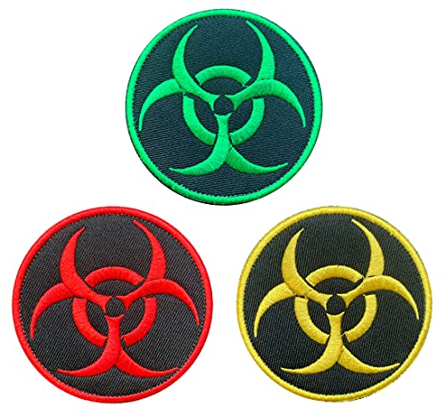 3 Stück Die Gruppe für Biokrisen Zombie-Ausbruch Emblem Militär Patches mit Klettverschluss für Taktische Airsoft CS Paintball Kleidung Rucksack Uniform Weste Jacken Jeans Hundekleidung von Zcketo