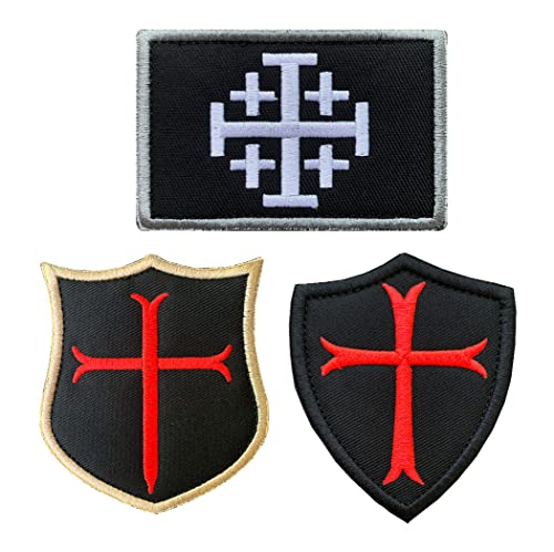 3 Stücke Ritter Templer Kreuz Schild Militär Moral Bestickter Aufnäher mit Verschluss zum Kleidung Taschen Rucksack Uniform Weste Hundegeschirr Militär Taktisch Draussen Jersey Reisen 3 Stücke Ritter Templer Kreuz Schild Militär Moral Bestickter Aufnäher mit Verschluss zum Kleidung Taschen Rucksack Uniform Weste Hundegeschirr Militär Taktisch Draussen Jersey Reisen von Zcketo