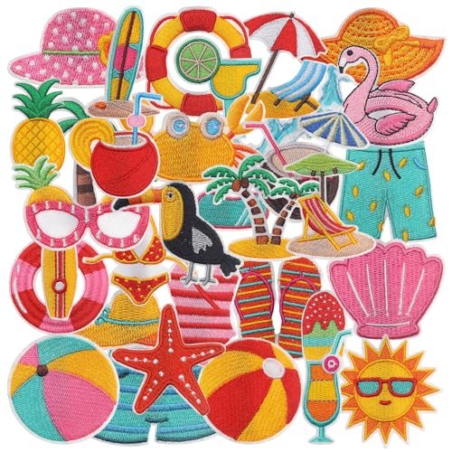 33 Stück bestickte Aufnäher für Mädchen, Kawaii, niedlich, Strandurlaub, Mädchen, zum Aufbügeln für Hüte, Kleidung, Jacken, Jeans, Schuhe, Rucksäcke, Dekoration, DIY-Stoff 33 Stück bestickte Aufnäher für Mädchen, Kawaii, niedlich, Strandurlaub, Mädchen, zum Aufbügeln für Hüte, Kleidung, Jacken, Jeans, Schuhe, Rucksäcke, Dekoration, DIY-Stoff von Zcketo
