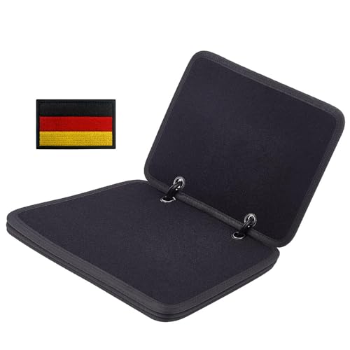4 in 1 Taktische Militär Sammeln Alben,4 Blatt Patches Abzeichen Display Buch Airsoft Kampf Moral Emblem Halter Platte Hooked-Teller für Patch-Display Abzeichen-Kollektionen von Zcketo
