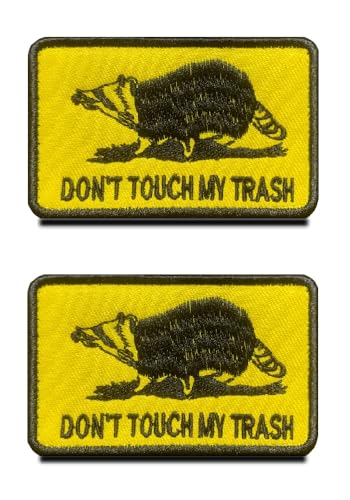 Lustiger Aufnäher mit Aufschrift "Dont Touch My Trash", mit Klettverschluss, bestickt, Biker, Meme, Spruch, Moral, trendiger Aufnäher, DIY-Applikation, Zubehör für Rucksäcke, Westen, Taschen, Hüte Lustiger Aufnäher mit Aufschrift "Dont Touch My Trash", mit Klettverschluss, bestickt, Biker, Meme, Spruch, Moral, trendiger Aufnäher, DIY-Applikation, Zubehör für Rucksäcke, Westen, Taschen, Hüte von Zcketo