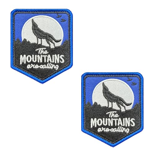 Zcketo 2 PCS Brüllende Wolf im Mondlicht Patch zum Hook und Loop Biker Patches, Wolf Motorrad Bügelbild Symbolisch, Motorradjacke Aufnähe Bestickt Patch für Kleidung Jacken Rucksack Zcketo 2 PCS Brüllende Wolf im Mondlicht Patch zum Hook und Loop Biker Patches, Wolf Motorrad Bügelbild Symbolisch, Motorradjacke Aufnähe Bestickt Patch für Kleidung Jacken Rucksack von Zcketo
