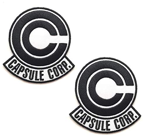 Zcketo 2 Packungen Anime Capsule Corp Aufnäher mit lustigem Klettverschluss für Kappen, Taschen, Jacken, Rucksäcke, Kleidung, Westen, Uniformen, Cosplay, Sammeln, 10 x 10 cm Zcketo 2 Packungen Anime Capsule Corp Aufnäher mit lustigem Klettverschluss für Kappen, Taschen, Jacken, Rucksäcke, Kleidung, Westen, Uniformen, Cosplay, Sammeln, 10 x 10 cm von Zcketo