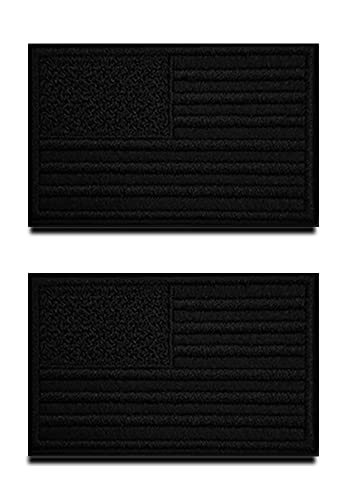 Zcketo 2 Stück alle schwarz bestickt US USA Amerikanische Flagge Patch Taktische Weste Klettverschluss Rückseite Emblem Nationalaufnäher für Kleidung Uniform Armband Airsoft Jacke Jean Applikationen Zcketo 2 Stück alle schwarz bestickt US USA Amerikanische Flagge Patch Taktische Weste Klettverschluss Rückseite Emblem Nationalaufnäher für Kleidung Uniform Armband Airsoft Jacke Jean Applikationen von Zcketo