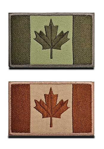 Zcketo 2xAufnäher mit Kanada-Flagge, Klettverschluss, bestickt, taktisches Militär, Nationalmannschaft, Kanadisch, zum Befestigen an Kappen, Taschen, Rucksäcken, Teams, taktische Kleidung usw. Zcketo 2xAufnäher mit Kanada-Flagge, Klettverschluss, bestickt, taktisches Militär, Nationalmannschaft, Kanadisch, zum Befestigen an Kappen, Taschen, Rucksäcken, Teams, taktische Kleidung usw. von Zcketo