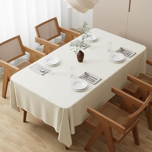 Zdada Beige Tischdecken 100x140cm - Hochwertiges Polyester Rechteckige Tischdecke, Knitterfrei, Kratzfest & Waschbar Tischbelag Tischwäsche für Hochzeiten, Esstisch, Feiern und Haushalt Zdada Beige Tischdecken 100x140cm - Hochwertiges Polyester Rechteckige Tischdecke, Knitterfrei, Kratzfest & Waschbar Tischbelag Tischwäsche für Hochzeiten, Esstisch, Feiern und Haushalt von Zdada