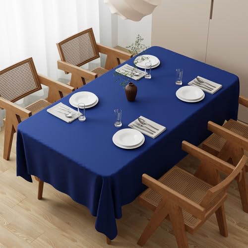 Zdada Blau Abwaschbar Tischdecken 140x220cm Rechteckig Polyester Tischdecke, Kratzfest, Fleckschutz Tischtuch Outdoor Tischwäsche für Garten, Esszimmer, Feiern und Haushalt Zdada Blau Abwaschbar Tischdecken 140x220cm Rechteckig Polyester Tischdecke, Kratzfest, Fleckschutz Tischtuch Outdoor Tischwäsche für Garten, Esszimmer, Feiern und Haushalt von Zdada