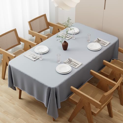 Zdada Graue Tischdecken 100x140cm - Hochwertiges Polyester Rechteckige Tischdecke, Knitterfrei, Kratzfest & Waschbar Tischbelag Tischwäsche für Hochzeiten, Esstisch, Feiern und Haushalt Zdada Graue Tischdecken 100x140cm - Hochwertiges Polyester Rechteckige Tischdecke, Knitterfrei, Kratzfest & Waschbar Tischbelag Tischwäsche für Hochzeiten, Esstisch, Feiern und Haushalt von Zdada