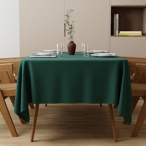 Zdada Grün Abwaschbar Tischdecken 85x85cm Quadratisch Polyester Tischdecke, Kratzfest, Fleckschutz Tischtuch Outdoor Tischwäsche für Garten, Esszimmer, Feiern und Haushalt von Zdada