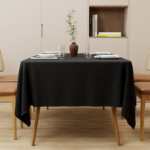 Zdada Schwarz Abwaschbar Tischdecken 85x85cm Quadratisch Polyester Tischdecke, Kratzfest, Fleckschutz Tischtuch Outdoor Tischwäsche für Garten, Esszimmer, Feiern und Haushalt Zdada Schwarz Abwaschbar Tischdecken 85x85cm Quadratisch Polyester Tischdecke, Kratzfest, Fleckschutz Tischtuch Outdoor Tischwäsche für Garten, Esszimmer, Feiern und Haushalt von Zdada