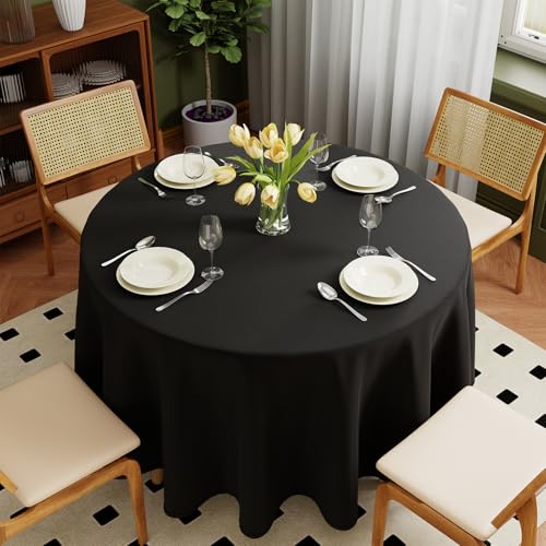 Zdada Schwarz Abwaschbar Tischdecken Rund Ø275cm Polyester Tischdecke, Kratzfest, Fleckschutz Tischtuch Outdoor Tischwäsche für Garten, Esszimmer, Feiern und Haushalt Zdada Schwarz Abwaschbar Tischdecken Rund Ø275cm Polyester Tischdecke, Kratzfest, Fleckschutz Tischtuch Outdoor Tischwäsche für Garten, Esszimmer, Feiern und Haushalt von Zdada