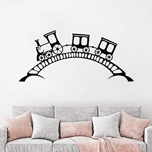 WandSticker Wandtattoos Vinyl-Schienen und -Züge für Kinderzimmerdekor Fensteraufkleber für Kinder Babyaufkleber Aufkleber 77x35cm WandSticker Wandtattoos Vinyl-Schienen und -Züge für Kinderzimmerdekor Fensteraufkleber für Kinder Babyaufkleber Aufkleber 77x35cm von Zdklfm69