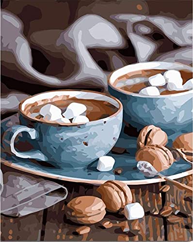 Zdklfm69 Malen nach Zahlen Ölgemälde nach Zahlen Kaffeetasse und Essen Bilder DIY Erwachsene handbemalt auf Leinwand Malen nach Zahlen Home Art Decor 40x50cm Zdklfm69 Malen nach Zahlen Ölgemälde nach Zahlen Kaffeetasse und Essen Bilder DIY Erwachsene handbemalt auf Leinwand Malen nach Zahlen Home Art Decor 40x50cm von Zdklfm69