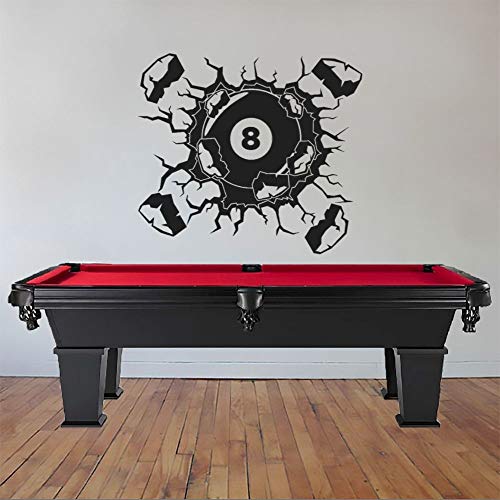 Zdklfm69 WandSticker Wandtattoos Acht Ball Wand Riss Billard Aufkleber Sport Aufkleber Billard Pool Wandkunst Dekoration 92x84cm Zdklfm69 WandSticker Wandtattoos Acht Ball Wand Riss Billard Aufkleber Sport Aufkleber Billard Pool Wandkunst Dekoration 92x84cm von Zdklfm69