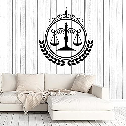 Zdklfm69 WandSticker Wandtattoos Hauptdekor Anwalt Kanzlei Recht Richter Richter Gericht Waage Vinyl Kunst Wanddekor Aufkleber Wandbild 54x58cm Zdklfm69 WandSticker Wandtattoos Hauptdekor Anwalt Kanzlei Recht Richter Richter Gericht Waage Vinyl Kunst Wanddekor Aufkleber Wandbild 54x58cm von Zdklfm69