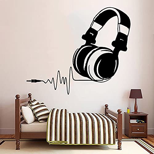 Zdklfm69 WandSticker Wandtattoos Lustige Kopfhörer-Aufkleber-Vinyl-Tapete für Wohnkultur-Wohnzimmer-Schlafzimmer-Vinyl-Wandtattoo 77x90cm Zdklfm69 WandSticker Wandtattoos Lustige Kopfhörer-Aufkleber-Vinyl-Tapete für Wohnkultur-Wohnzimmer-Schlafzimmer-Vinyl-Wandtattoo 77x90cm von Zdklfm69