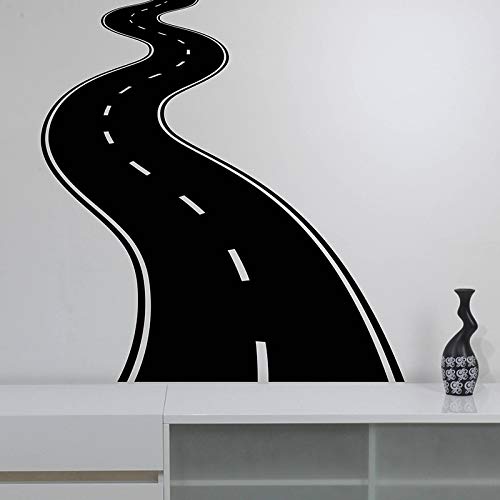Zdklfm69 WandSticker Wandtattoos Vinyl Curved Road Pattern Abnehmbarer Salon Wohnzimmer Schlafzimmer Wanddekor 76x74cm von Zdklfm69
