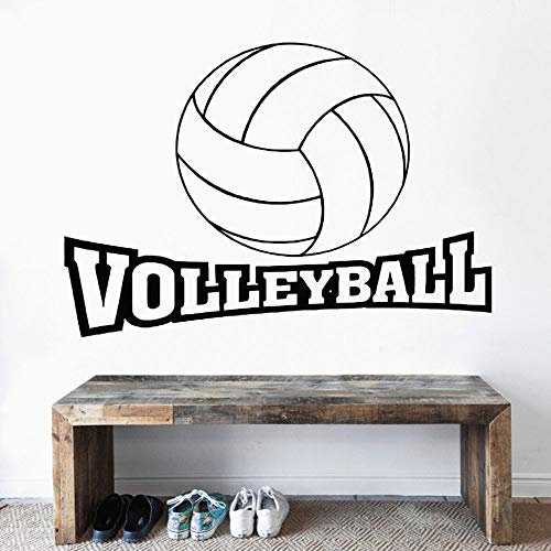 Zdklfm69 WandSticker Wandtattoos Volleyball Wort Text Kalligraphie Wandkunst Volleyball Sport für Heimtextilien Volleyball 114x80cm Zdklfm69 WandSticker Wandtattoos Volleyball Wort Text Kalligraphie Wandkunst Volleyball Sport für Heimtextilien Volleyball 114x80cm von Zdklfm69