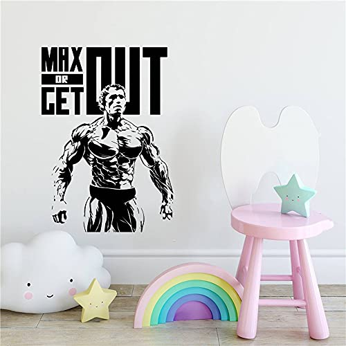 Zdklfm69 Wandtattoo Wandaufkleber Wandsticker Fitness Club Vinyl-Aufkleber Gym Logo Sport Langhantel Training Motivation Muskeltraining Dekor 77x108cm Zdklfm69 Wandtattoo Wandaufkleber Wandsticker Fitness Club Vinyl-Aufkleber Gym Logo Sport Langhantel Training Motivation Muskeltraining Dekor 77x108cm von Zdklfm69