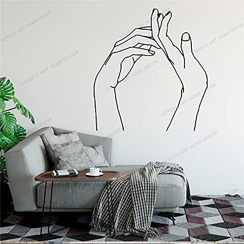 Zdklfm69 Wandtattoos Wandaufkleber Paar Hand in Hand Strichzeichnung Kunst für Wohnkultur Wohnzimmer Mode Valentines Mural 84x90cm Zdklfm69 Wandtattoos Wandaufkleber Paar Hand in Hand Strichzeichnung Kunst für Wohnkultur Wohnzimmer Mode Valentines Mural 84x90cm von Zdklfm69