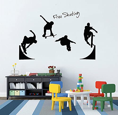 Zdklfm69 Wandtattoos Wandaufkleber Skate Skateboard Vinyl Sport Home Decor Abnehmbare Wandkunst Wandbild für Jungen Wohnzimmer 84x122cm Zdklfm69 Wandtattoos Wandaufkleber Skate Skateboard Vinyl Sport Home Decor Abnehmbare Wandkunst Wandbild für Jungen Wohnzimmer 84x122cm von Zdklfm69