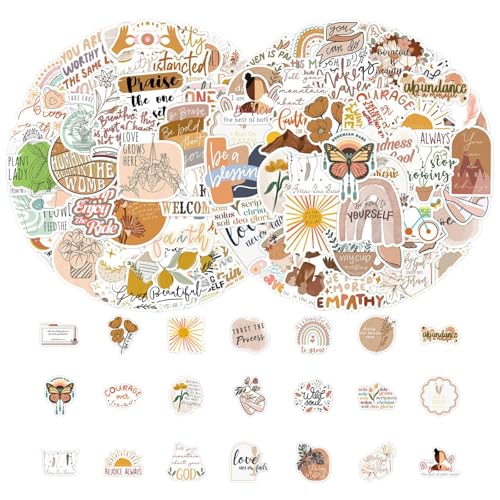 100 Stück Inspirierende Sticker, Aufkleber Motivation Inspirierende, Boho motivierende ästhetische, für Frauen, Erwachsene, Kinder, Teenager 100 Stück Inspirierende Sticker, Aufkleber Motivation Inspirierende, Boho motivierende ästhetische, für Frauen, Erwachsene, Kinder, Teenager von Zeaicos