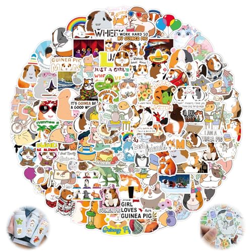 100 Stücke Hamster Aufkleber, Cartoon Meerschweinchen Aufkleber, Cartoon Hamster Scrapbook Dekoration, für Journaling Wasserflasche Album, Telefon Fall, Laptop Colorful 100 Stücke Hamster Aufkleber, Cartoon Meerschweinchen Aufkleber, Cartoon Hamster Scrapbook Dekoration, für Journaling Wasserflasche Album, Telefon Fall, Laptop Colorful von Zeaicos