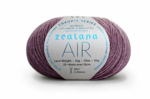 Zealana AIR Lace Mauve Garn, Wolle, rosa, 10 x 13 x 5 cm, 175 von Zealana