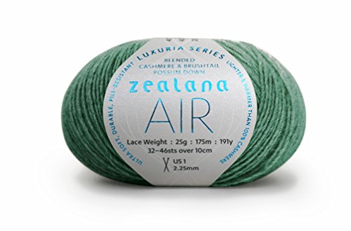 Zealana AIR Lace Mint Garn, Wolle, grün, 10 x 13 x 5 cm, 175 von Zealana