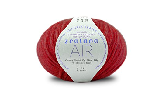 Zealana AIR Lofty Chunky Tuscan Red Garn, Wolle, rot, 15 x 13 x 8 cm, 146 von Zealana
