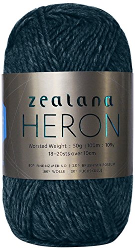 Zealana Heron Worsted Weight Bottle Green Garn, Wolle, türkis, 15 x 13 x 8 cm, 100 von Zealana