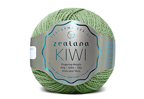 Zealana Kiwi Fingering Weight Fern Garn, Wolle, grün, 10 x 13 x 8 cm, 124 von Zealana