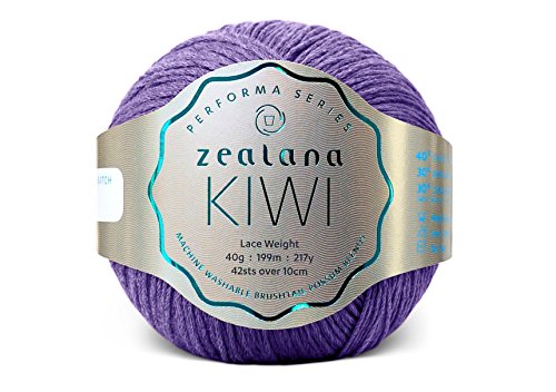 Zealana Kiwi Lace Weight Majesty Garn, Wolle, lila, 10 x 13 x 8 cm, 199 von Zealana
