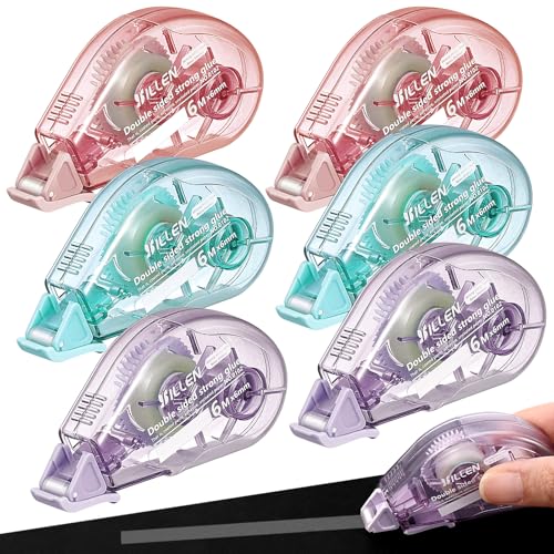 Zeawavsl 6er-Pack Kleberoller, Doppelseitiges Klebeband, Kleber-Mausrad – Doppelseitiges Klebeband FüR Scrapbooking, Fotokleber Und Bastelprojekte, 6 Mm X 6 M Zeawavsl 6er-Pack Kleberoller, Doppelseitiges Klebeband, Kleber-Mausrad – Doppelseitiges Klebeband FüR Scrapbooking, Fotokleber Und Bastelprojekte, 6 Mm X 6 M von Zeawavsl