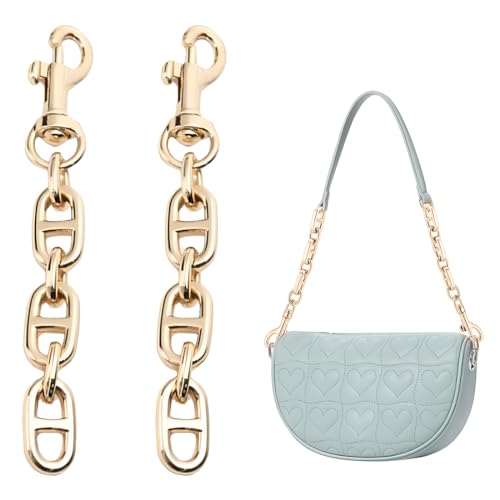 Zeayebsr 2 STK taschenkette Gold-Taschen Verlängerungsketten Legierungs Antik Goldene Crossbody Schultertaschenriemen Verlängerungsketten Mit Drehbarer Augenschraube Karabinerhaken Für Taschenriemen von Zeayebsr